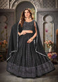 Pure Georgette Lehenga with Heavy Embroidery Work