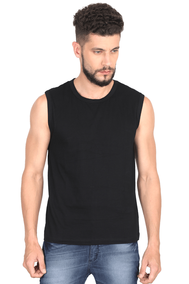 Male Round Neck Sleeveless