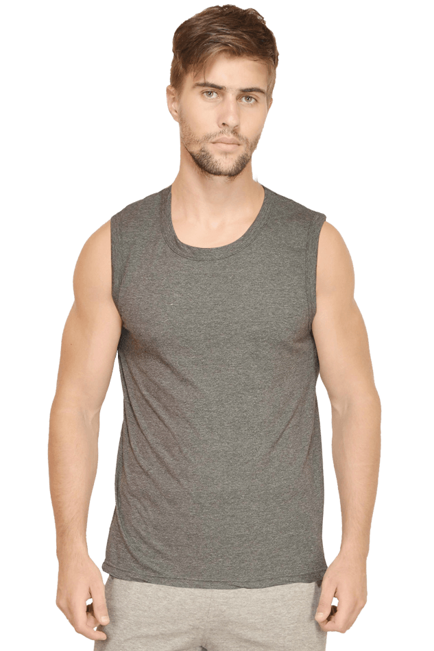 Male Round Neck Sleeveless