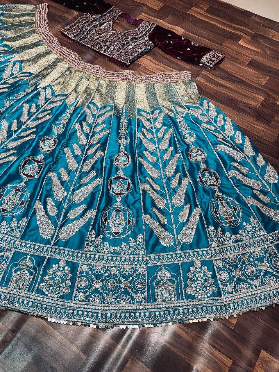 Mulmul Satin lehengas