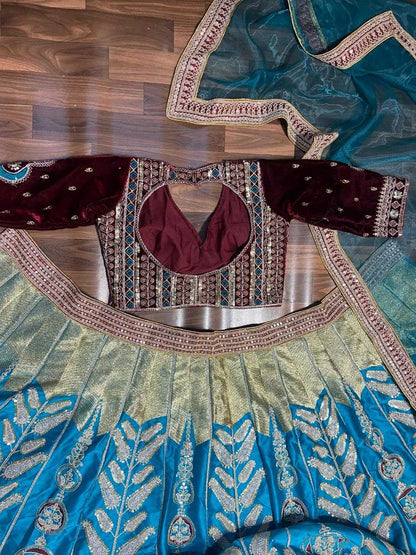 Mulmul Satin lehengas