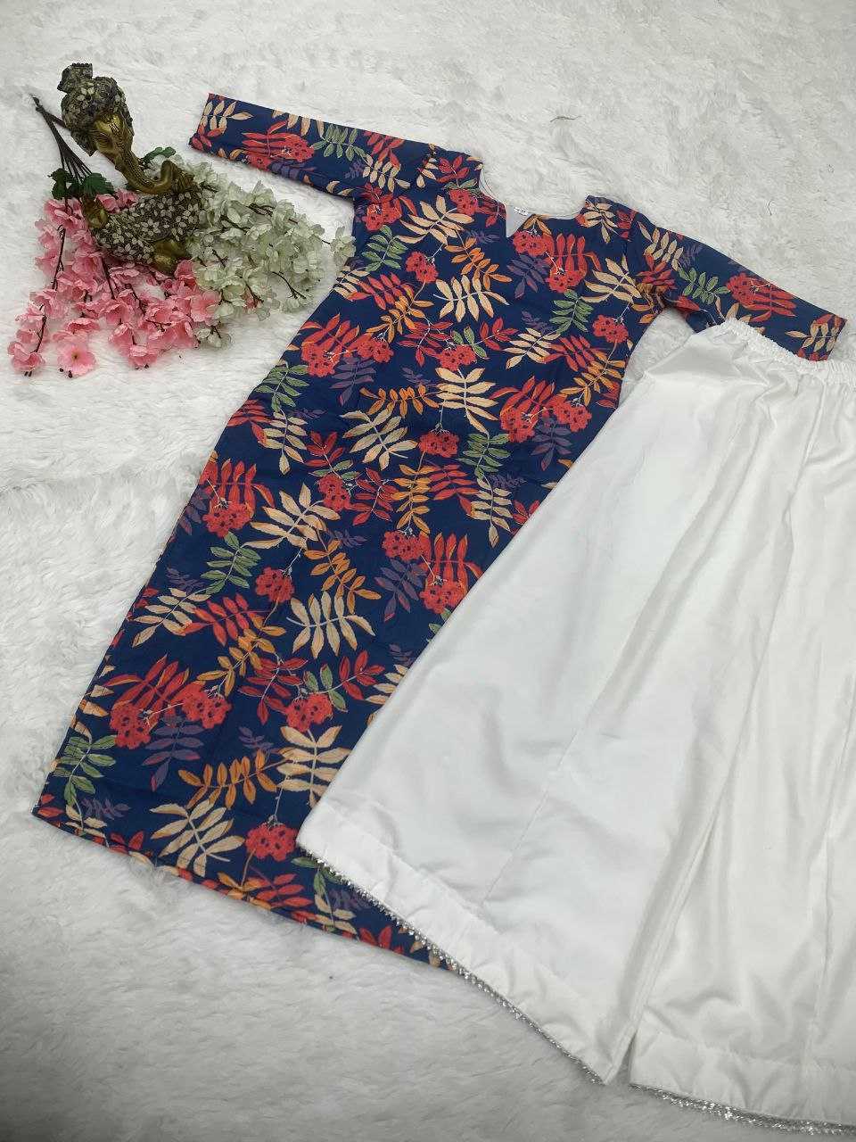 Printed Rayon Kurtis with Bottom